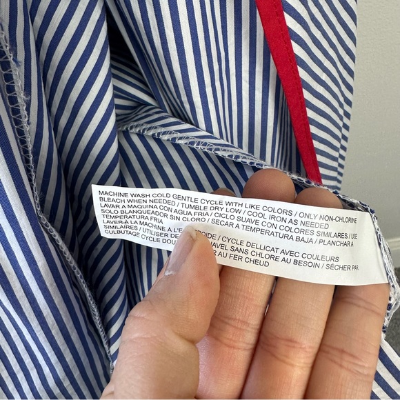 Draper James Eloquii Striped Wrap Dress - Picture 5 of 6